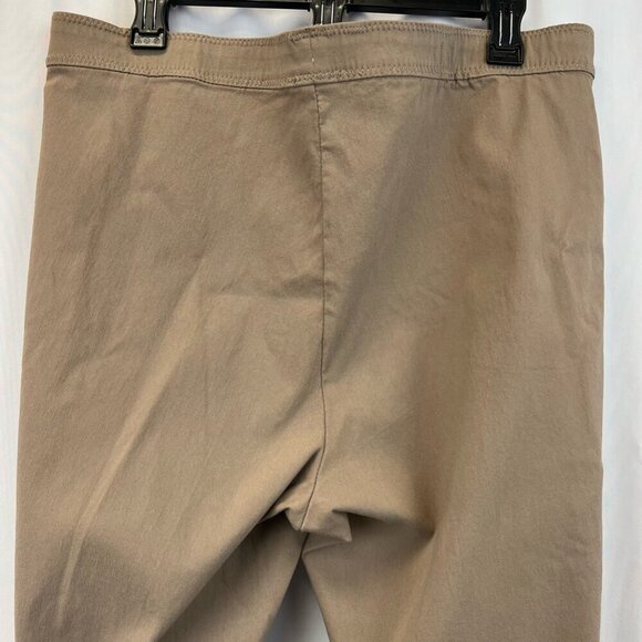 FDJ French Dressing Jeans Womens Capri Pants Beige Pull On Flat Front Casual 18 - Picture 5 of 9